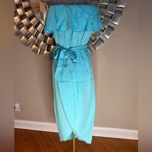 Elegant Blue Women's Dress